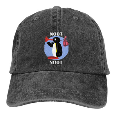 Pure Color Dad Hats Модна дамска шапка Слънчева козирка Бейзболни шапки Noot Pingu Pinga Penguin TV Peaked Cap