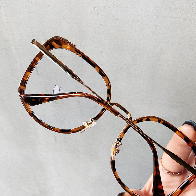 Mood, ruudukujulised prillid, naised, läbipaistvad sinise valgusevastased arvutiprillid, läbipaistvad objektiivid, retro-suure raamiga leopardprillid