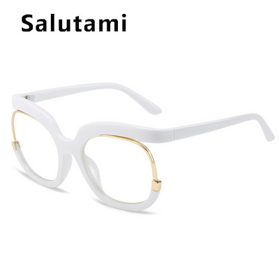 Prevelike četvrtaste dugine anti-plave svjetleće naočale za žene Vintage zeleni okvir za računalne naočale Ženske nijanse Gafas De Sol