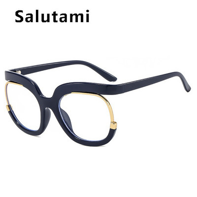 Prevelike četvrtaste dugine anti-plave svjetleće naočale za žene Vintage zeleni okvir za računalne naočale Ženske nijanse Gafas De Sol