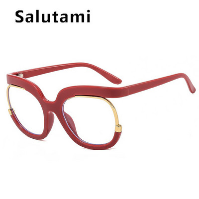 Prevelike četvrtaste dugine anti-plave svjetleće naočale za žene Vintage zeleni okvir za računalne naočale Ženske nijanse Gafas De Sol