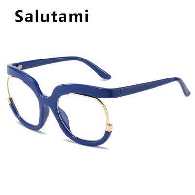 Prevelike četvrtaste dugine anti-plave svjetleće naočale za žene Vintage zeleni okvir za računalne naočale Ženske nijanse Gafas De Sol