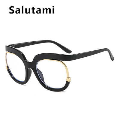 Prevelike četvrtaste dugine anti-plave svjetleće naočale za žene Vintage zeleni okvir za računalne naočale Ženske nijanse Gafas De Sol