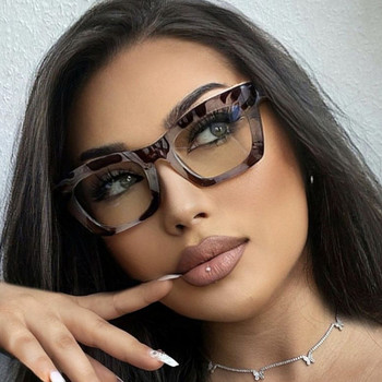 2022 Нова винтидж малка квадратна рамка с печат Оптични анти-сини очила Дамски модни удобни очила Женски очила