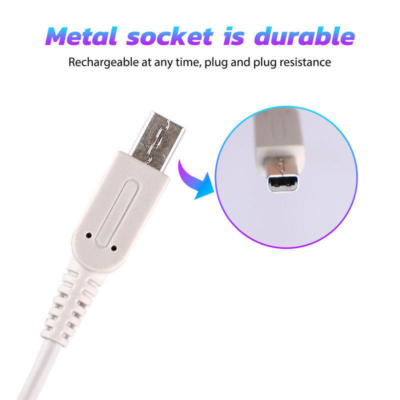 3DS XL töltő, AC adapter töltő Nintendo 3DS/3DS XL/Új 3DS/New3DS XL készülékekhez , Otthoni utazási töltő fali hálózati adapter