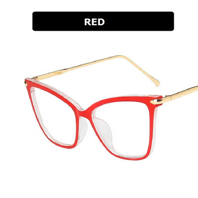 2022 г. Нови ретро дамски рамки за очила Класически марков дизайнер Луксозна метална рамка Дамски очила с котешки очи Модерни люнети Ретро