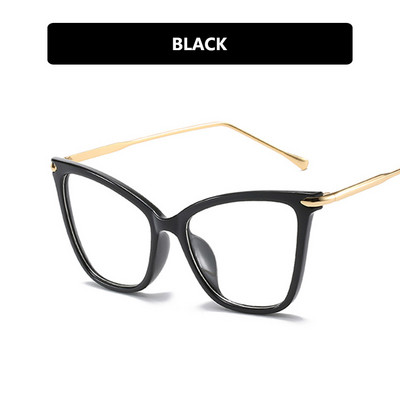 2022 г. Нови ретро дамски рамки за очила Класически марков дизайнер Луксозна метална рамка Дамски очила с котешки очи Модерни люнети Ретро