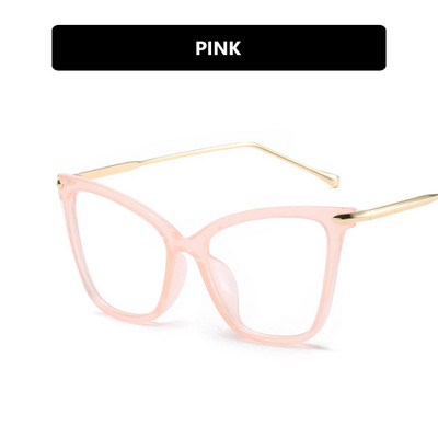 2022 г. Нови ретро дамски рамки за очила Класически марков дизайнер Луксозна метална рамка Дамски очила с котешки очи Модерни люнети Ретро