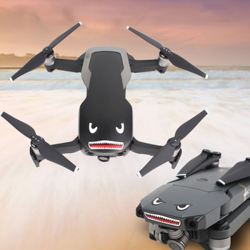 1 комплект стикери Декали за защита на кожата Лепило за акула Художествени стикери Външен водоустойчив Удароустойчив за DJI Mavic Mini 2 Drone