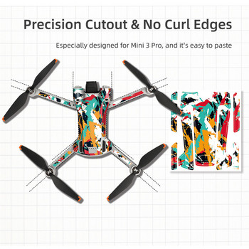 Για DJI Mini 3 Pro Camera Drone Decals Accessories Αυτοκόλλητα με ταινία τηλεχειριστηρίου οθόνης για αξεσουάρ DJI Mini 3 Pro Drone