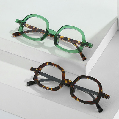 Retro ümmargused optilised prillid, raamid, meeste prillid