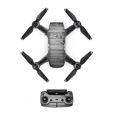 Autocolant în stil retro autocolant PVC pentru dronă DJI Spark + telecomenzi + capac film de protecție pentru 3 baterii