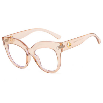 Ретро голяма рамка котешко око плоско огледало 2023 нови очила против синя светлина дамски рамки за очила за жени на едро