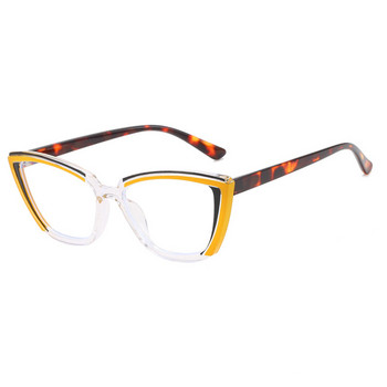 Ретро триъгълна рамка за очила с котешко око Плоско огледало 2023 Нови очила TR90 против синя светлина Рамки за женски очила на едро