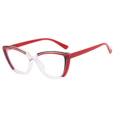 Retro trokutasti okvir za naočale s mačjim okom, ravno ogledalo 2023, nove TR90 naočale protiv plave svjetlosti, okviri za ženske naočale, veleprodaja