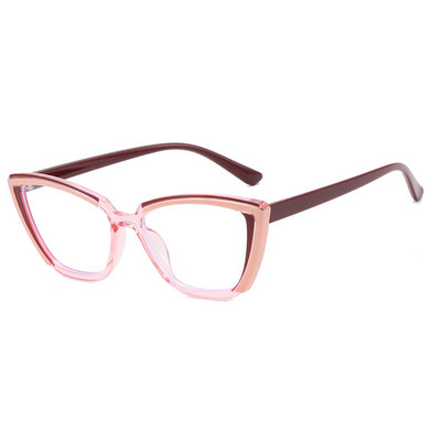 Retro trokutasti okvir za naočale s mačjim okom, ravno ogledalo 2023, nove TR90 naočale protiv plave svjetlosti, okviri za ženske naočale, veleprodaja