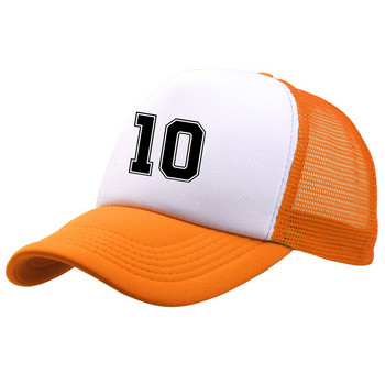Κλασικό καπέλο με δίχτυ 10 ποδοσφαίρου Unisex Casual Daily Ψαράς Καπέλο Γυναίκα Άνδρας Καπέλα για ξαπλώστρες εξωτερικού χώρου Αγόρι Μπαμπάς Καπέλο