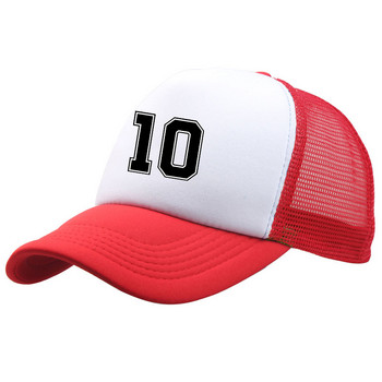 Κλασικό καπέλο με δίχτυ 10 ποδοσφαίρου Unisex Casual Daily Ψαράς Καπέλο Γυναίκα Άνδρας Καπέλα για ξαπλώστρες εξωτερικού χώρου Αγόρι Μπαμπάς Καπέλο