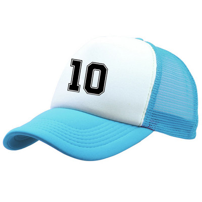 Klasszikus 10-es futballhálós Snapback sapka uniszex, hétköznapi horgászsapka, nő, férfi, szabadtéri napozósapka, fiú, apa sapka