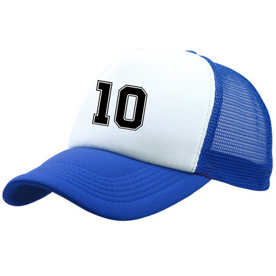 Klasszikus 10-es futballhálós Snapback sapka uniszex, hétköznapi horgászsapka, nő, férfi, szabadtéri napozósapka, fiú, apa sapka