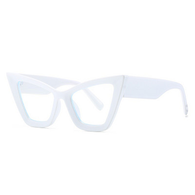 Vintage preveliki četvrtasti okvir za naočale protiv plave svjetlosti za žene Nove modne prozirne mačje oko naočale za računalo Ženske nijanse