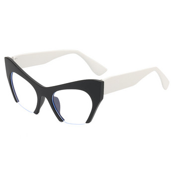 Винтидж модерна рамка за очила с котешки очи за жени 2023 г. Модни очила против синя светлина Мъжки оптични модерни очила с голям размер