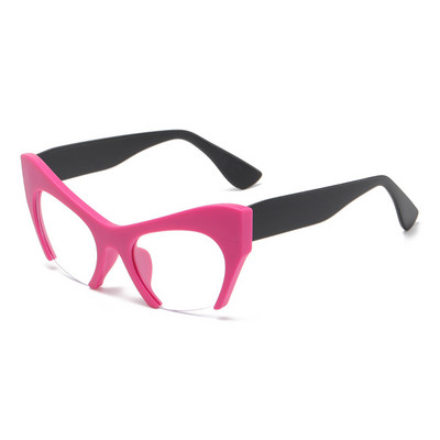 Vintage kaasaegne naiste kassisilmade raam 2023. aasta moodne antisinised heledad prillid meeste optilised trendikad ülisuured prillid