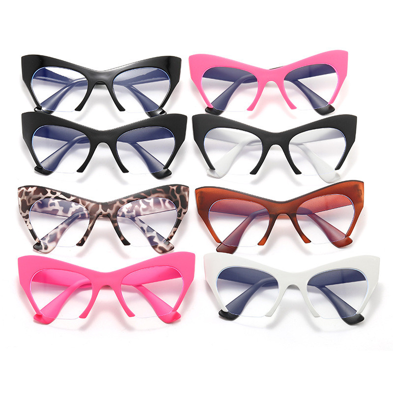 Vintage kaasaegne naiste kassisilmade raam 2023. aasta moodne antisinised heledad prillid meeste optilised trendikad ülisuured prillid