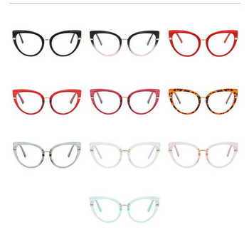 Котешко око 2023 Нови очила TR90 против синя светлина за жени Ретро рамки за очила Рамки за мъже