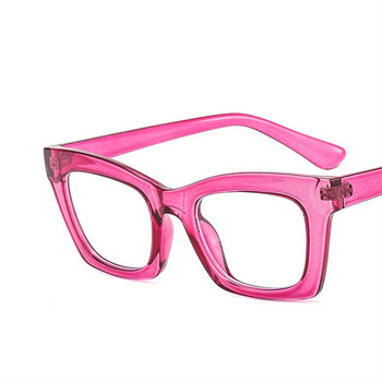 2022 Simple Square Frame TR90 Σκελετοί γυαλιών γυαλιών για γυναίκες Νέος σκελετός γυαλιών επίπεδης φακού από γυαλί Anti Blue Light