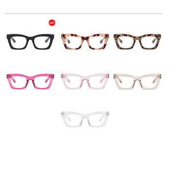 2022 Проста квадратна рамка TR90 Рамки за очила за жени Нова стъклена рамка за очила с плоска леща против синя светлина