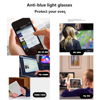 JULI EYEWEAR Blue Light Blocking Glasses για Ανδρικά Γυναικεία Τετράγωνο Οπτικό Σκελετός Υπολογιστών Αντιανακλαστικά Γυαλιά Οράσεως UV Protect 6037