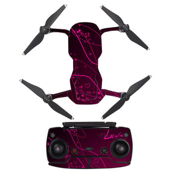 Love Style Decal Vinyl Skin Skin Sticker for DJI Mavic Air Drone + τηλεχειριστήρια + 3 μπαταρίες προστατευτικό κάλυμμα φιλμ