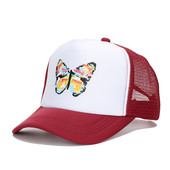 Vasaros moteriškos beisbolo kepuraitės Vyriškos hip-hop tinklinės kepuraitės su drugeliais margintos kepuraitės, skirtos moterims lauke, laisvalaikio kepuraitė nuo saulės, sunkvežimių kepurė