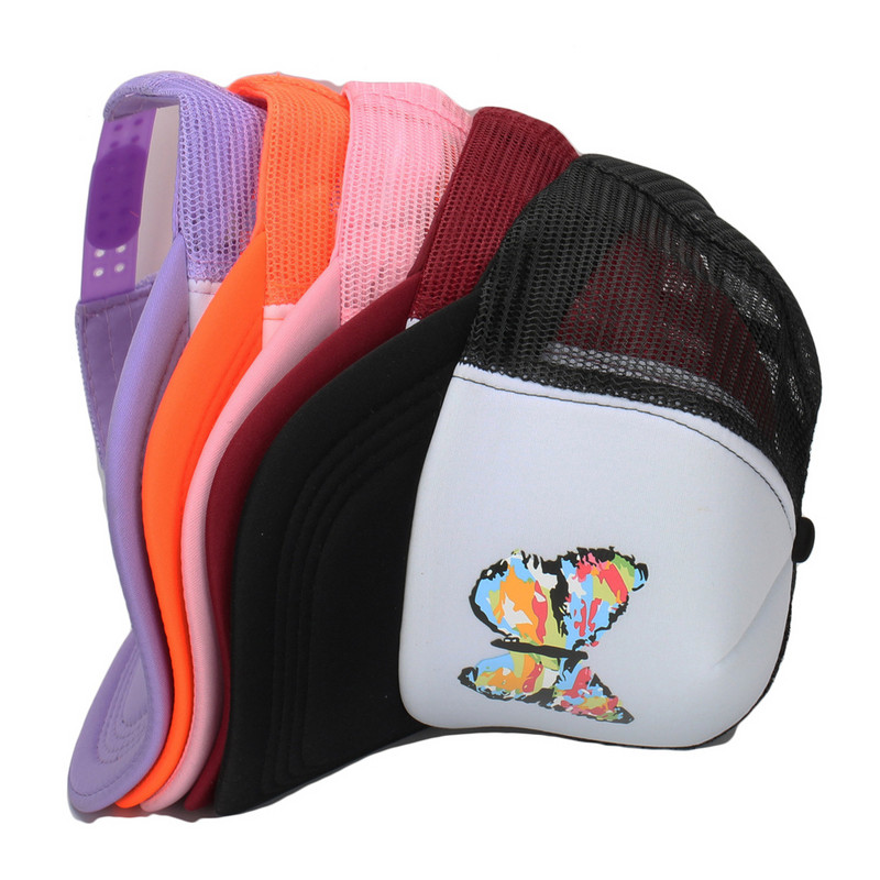 Vasaros moteriškos beisbolo kepuraitės Vyriškos hip-hop tinklinės kepuraitės su drugeliais margintos kepuraitės, skirtos moterims lauke, laisvalaikio kepuraitė nuo saulės, sunkvežimių kepurė