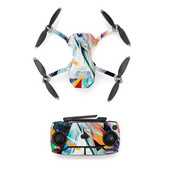 Grafiti stila ūdensnecaurlaidīgas ādas uzlīme DJI Mavic Mini dronam un tālvadības pults uzlīmei, vinila apvalkiem, 3 stilu vākiem