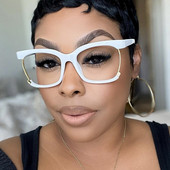 Ochelari optici cu jumătate de cadru de epocă Rame de prescripție Ochelari de vedere anti-lumină albastră pentru femei Ochelari de computer cu blocare a strălucirii pentru femei