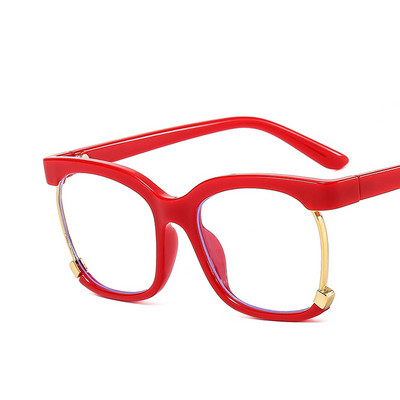 Ochelari optici cu jumătate de cadru de epocă Rame de prescripție Ochelari de vedere anti-lumină albastră pentru femei Ochelari de computer cu blocare a strălucirii pentru femei