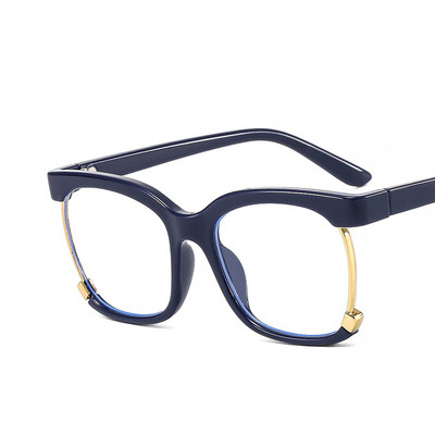 Ochelari optici cu jumătate de cadru de epocă Rame de prescripție Ochelari de vedere anti-lumină albastră pentru femei Ochelari de computer cu blocare a strălucirii pentru femei