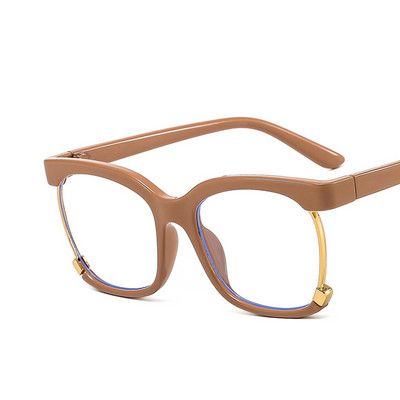 Ochelari optici cu jumătate de cadru de epocă Rame de prescripție Ochelari de vedere anti-lumină albastră pentru femei Ochelari de computer cu blocare a strălucirii pentru femei