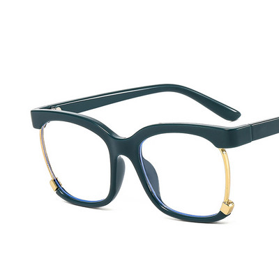 Ochelari optici cu jumătate de cadru de epocă Rame de prescripție Ochelari de vedere anti-lumină albastră pentru femei Ochelari de computer cu blocare a strălucirii pentru femei