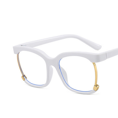 Ochelari optici cu jumătate de cadru de epocă Rame de prescripție Ochelari de vedere anti-lumină albastră pentru femei Ochelari de computer cu blocare a strălucirii pentru femei
