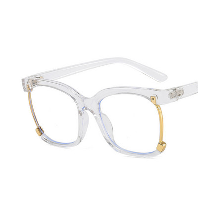 Ochelari optici cu jumătate de cadru de epocă Rame de prescripție Ochelari de vedere anti-lumină albastră pentru femei Ochelari de computer cu blocare a strălucirii pentru femei