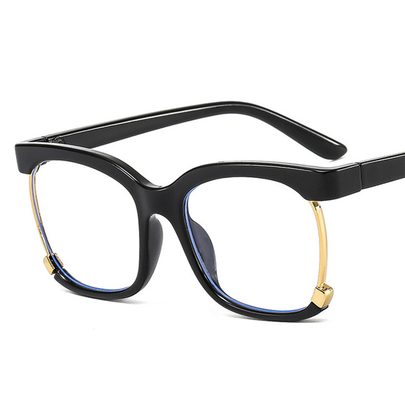 Ochelari optici cu jumătate de cadru de epocă Rame de prescripție Ochelari de vedere anti-lumină albastră pentru femei Ochelari de computer cu blocare a strălucirii pentru femei