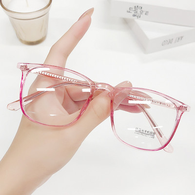 Dioptrijske naočale Blue Light Računalne leće Naočale za kratkovidnost TR90 Četvrtaste ženske prozirne naočale Prozirne