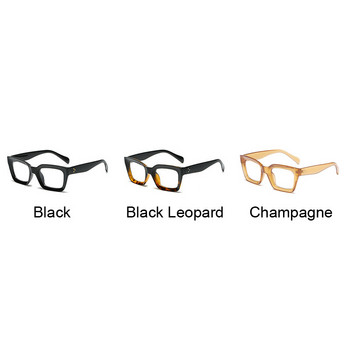 Μόδα Vintage τετράγωνα γυαλιά Γυναικεία επώνυμη σχεδίαση Οπτικά γυαλιά οράσεως Σκελετός καθαρού διαφανούς φακού Γυαλιά Retro Oculos