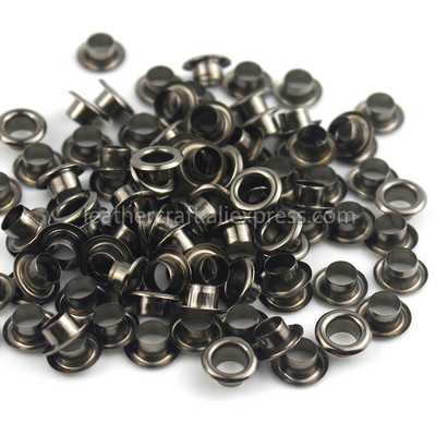 100 kompleta 4 mm mesingane ušice s podloškom za pranje, kožne zanatske ušice za popravak, okrugli prstenovi za oči za cipele, torba, odjeća, kožni remen, šešir