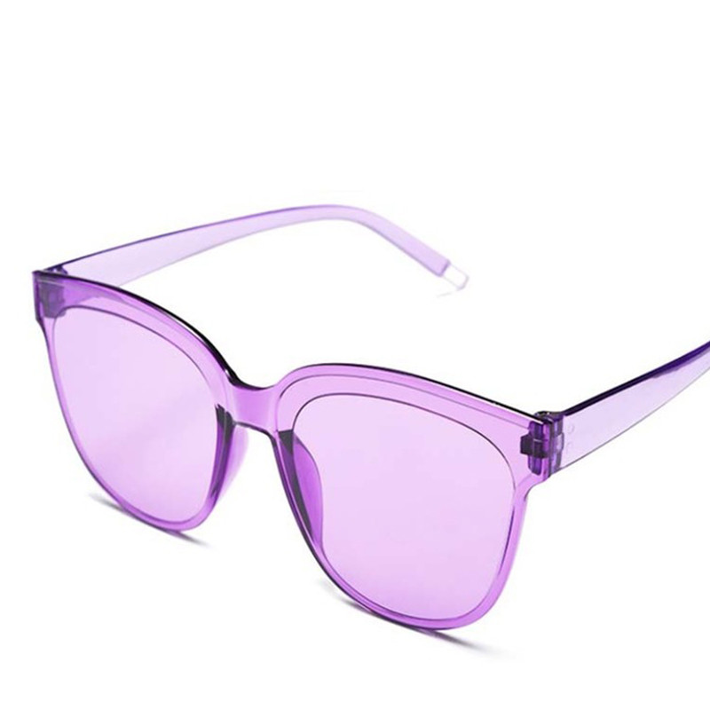 Uued klassikalised ovaalsed päikeseprillid naistele Vintage luksus plastikbrändi disainer Cat Eye päikeseprillid Candy Color Mirro UV400 mood