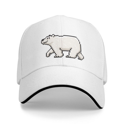 Polar Bear Pixel Caps για ανδρικά καπέλο Ρυθμιζόμενο καπέλο από βαμβάκι ή πολυεστέρα ελαφρύ πολυεστέρα Unisex Print Four Seasons Caps για άνδρες