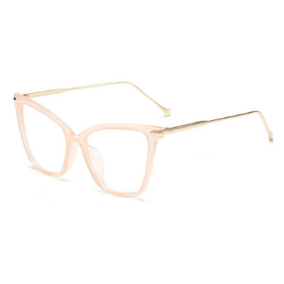 Madingi kačių akių akinių rėmeliai moterims Seksualūs dideli metaliniai rėmeliai prabangūs prekės ženklo dizaino moteriški optiniai akiniai akiniai